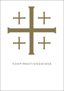 Konfirmationsminne med guldtryck (5010)